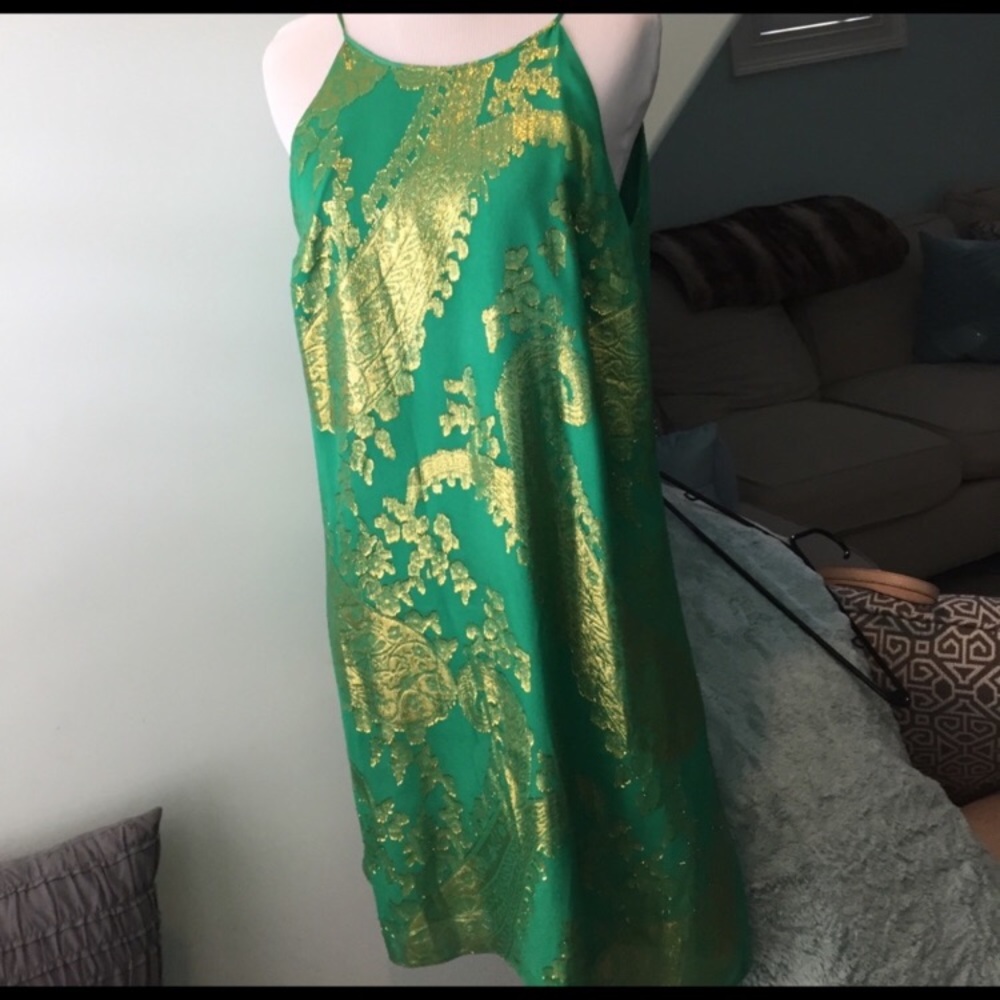 Gorgeous Gold and Green Lilly Pulitzer Dress